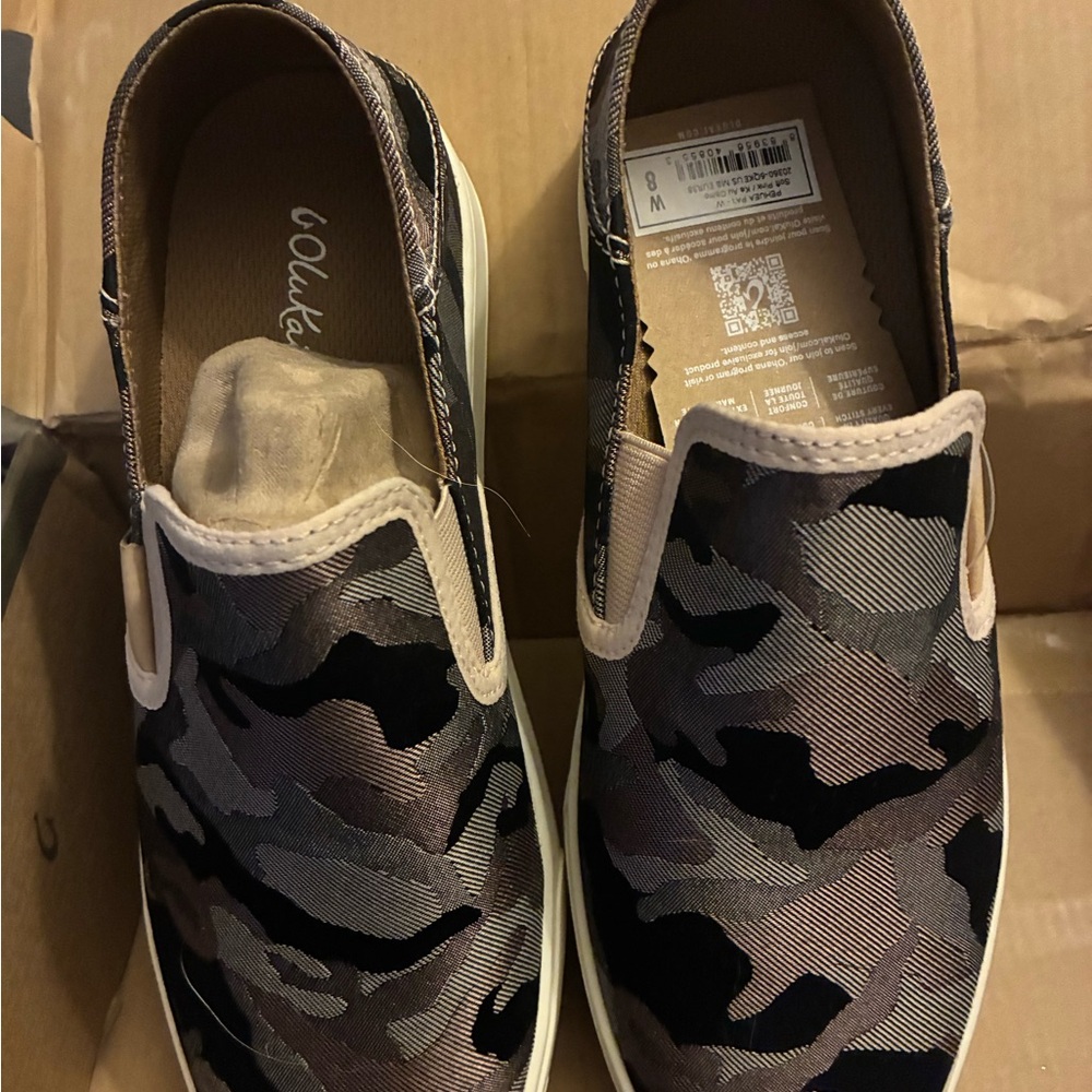 OluKai Pehuea Pa’I Camouflage Slip-On Sneakers